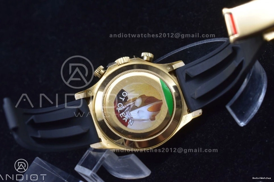 V Diamonds Clean 1:1 Edition Best SA4130 Dial Oysterflex Daytona on Timeless Black Strap Rubber 416 116518 0125